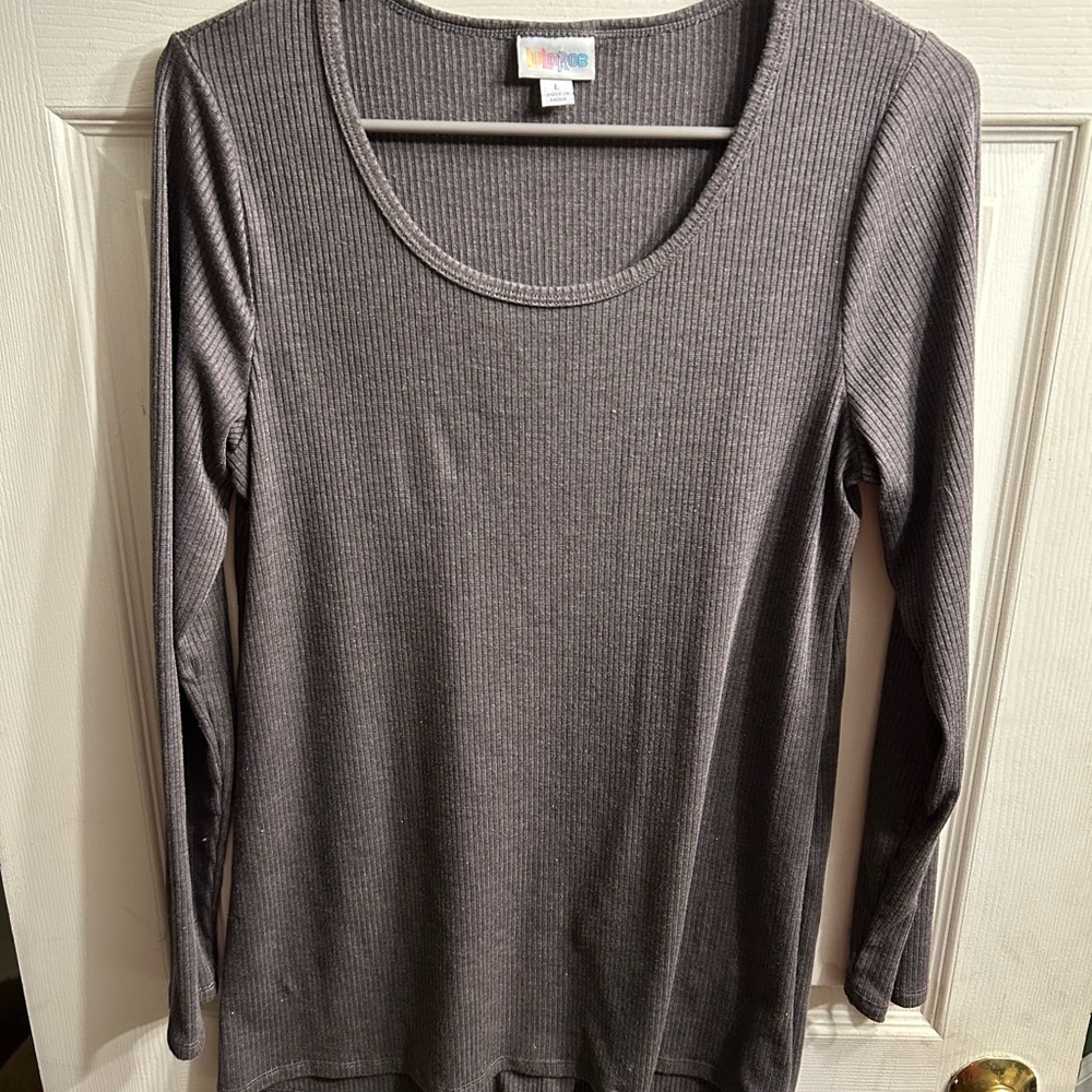 Women's brownish gray Long Sleeve Top